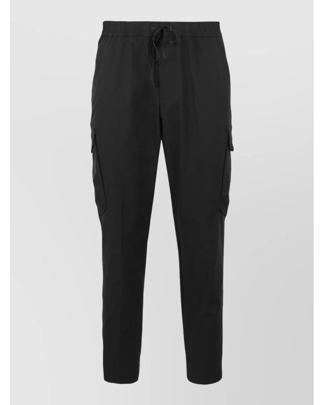 Boss Black Slim Cargo Pants Elastic Poplin Fabric for men