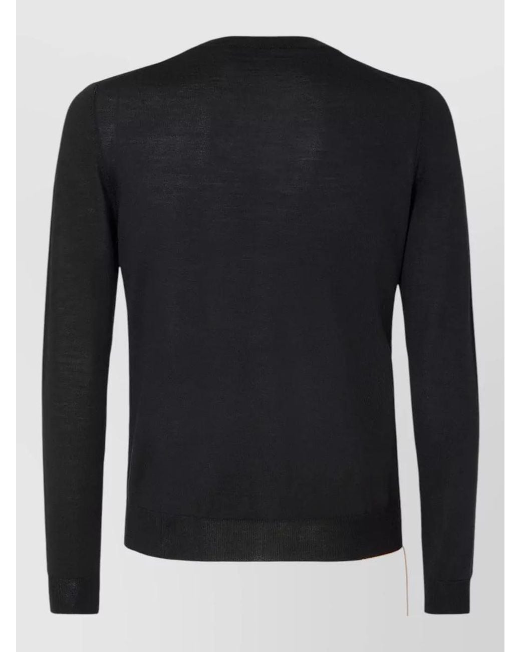 Fendi Black Wool Crew-Neck Jumper for men