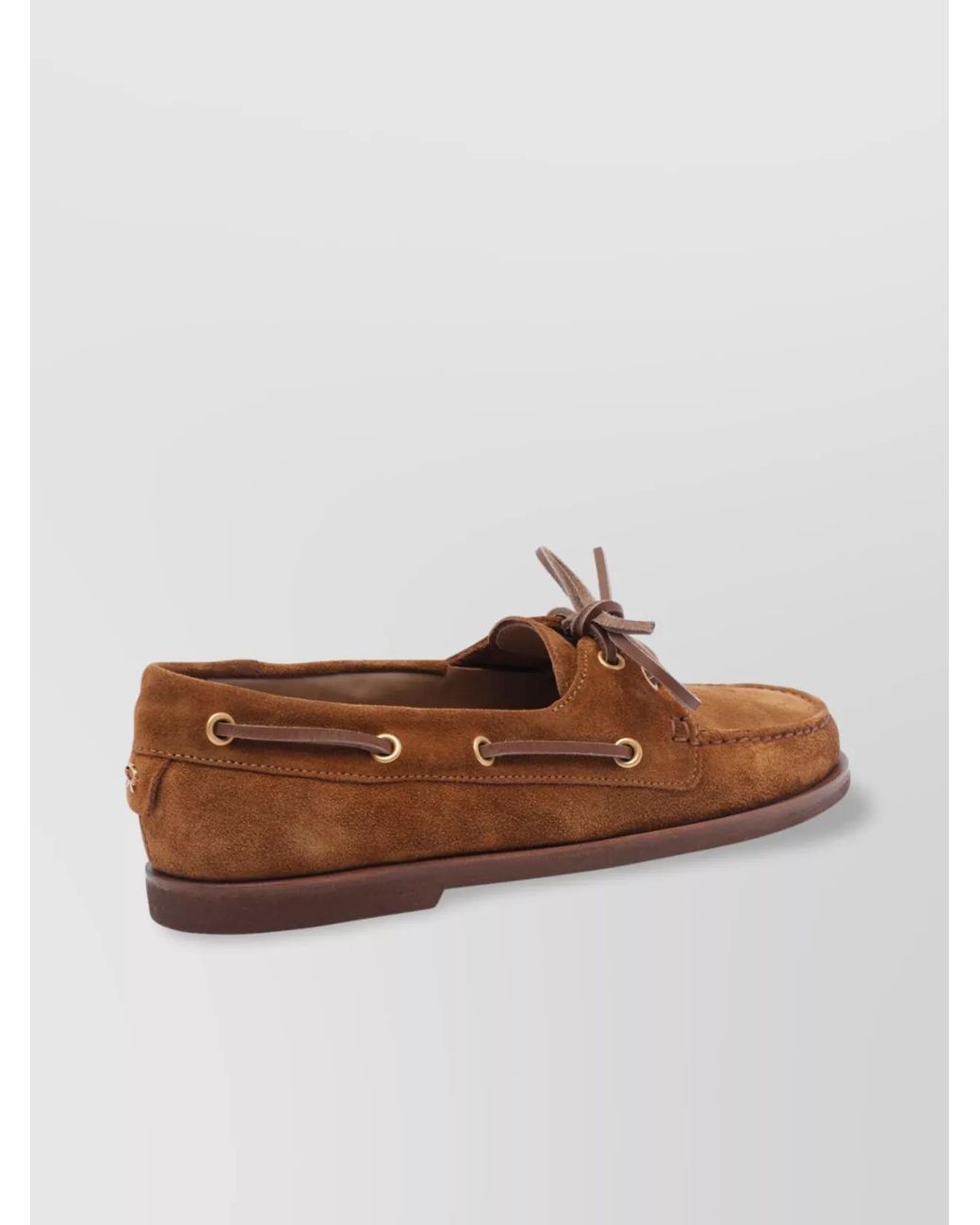 Gianvito Rossi Brown Suede Leather Vandée Loafers