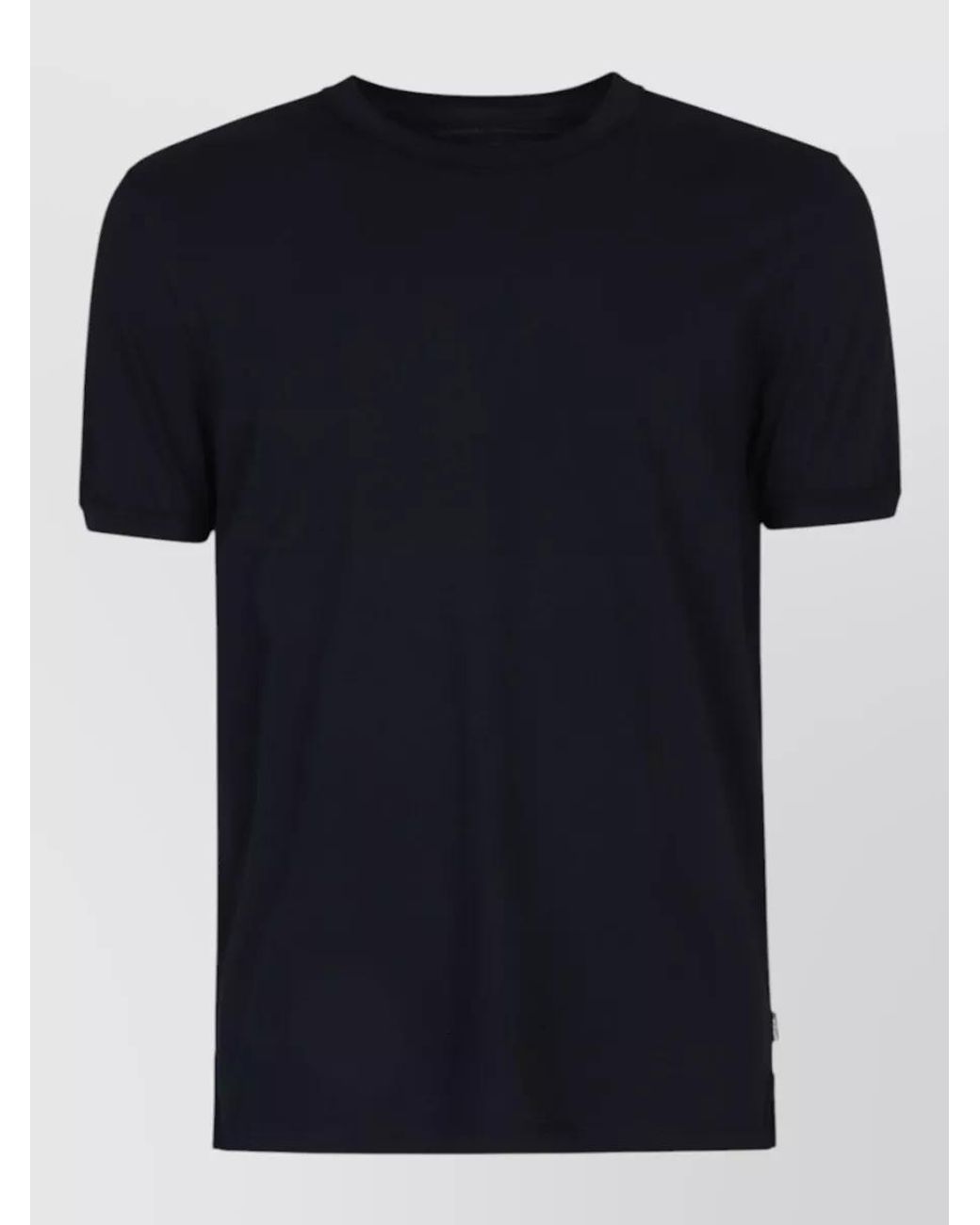 Original Vintage Black Cotton Piqué T-Shirt for men