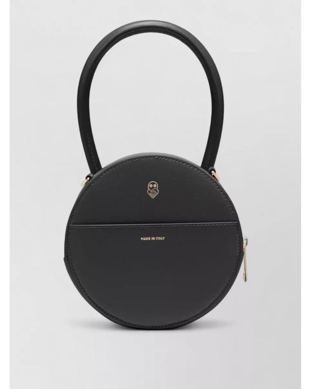 AZ FACTORY Black Leather Mini Clutch Bag
