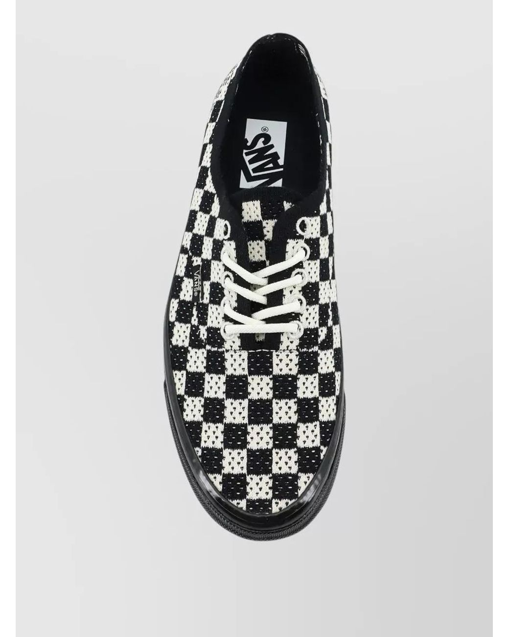 Vans Black Checkerboard Lace-Up Sneakers