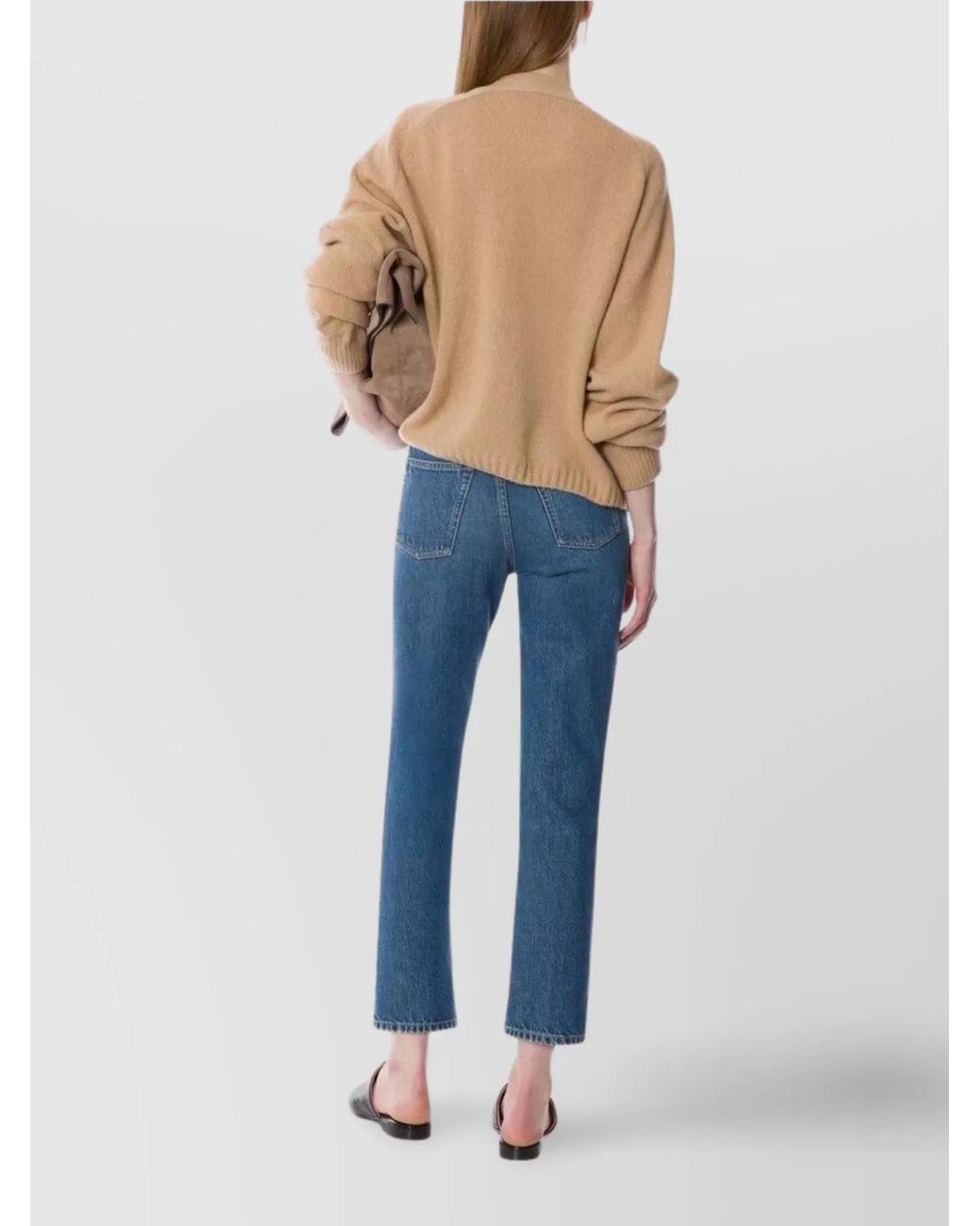 Alberta Ferretti Blue Cashmere Wool Cardigan