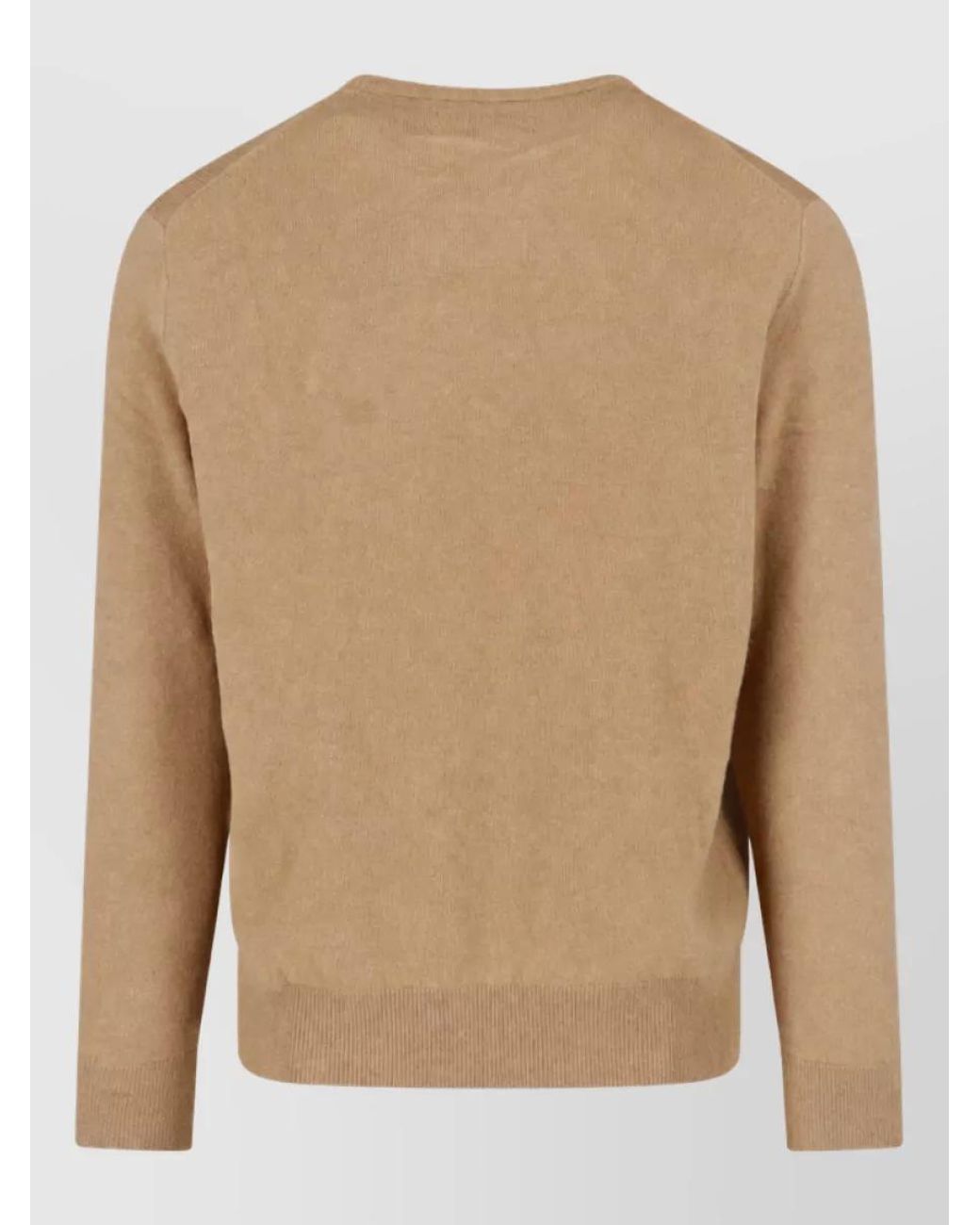 Polo Ralph Lauren Natural Ribbed Wool Crewneck Sweater for men