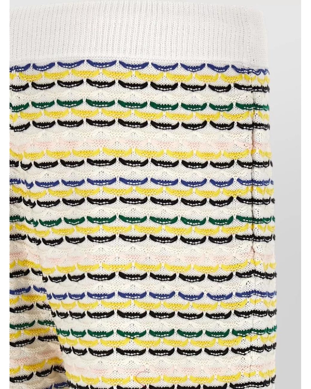 Casablanca Multicolor Cotton Knit Bermuda Shorts for men