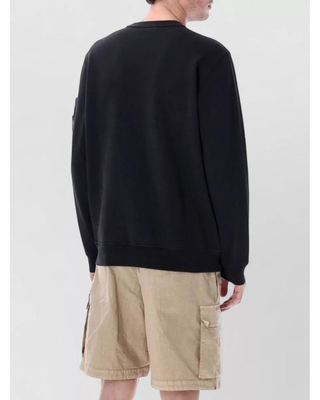 Stone Island Blue Cotton Regular-Fit Crewneck Sweatshirt for men