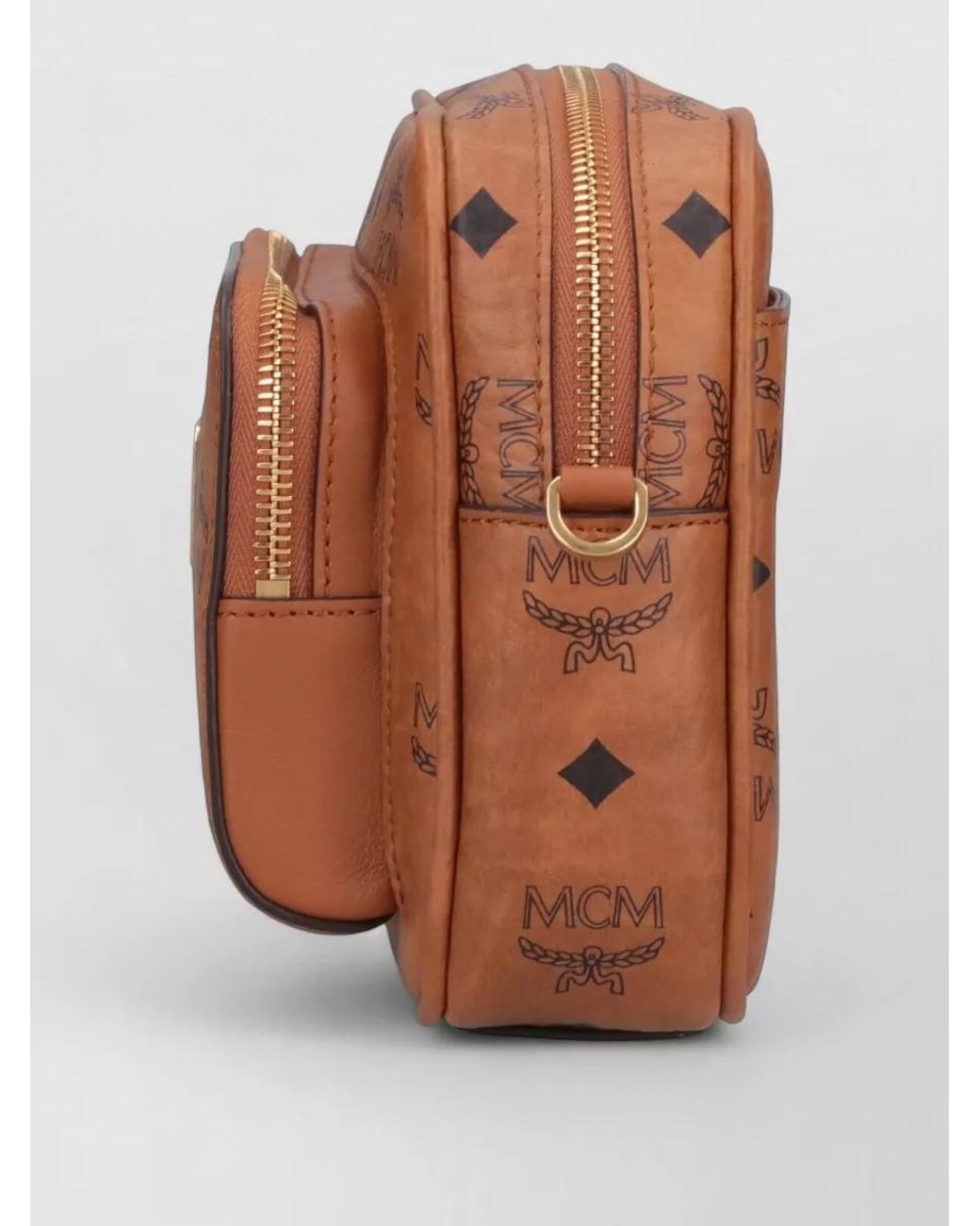 MCM Brown Leather Shoulder Bag for men