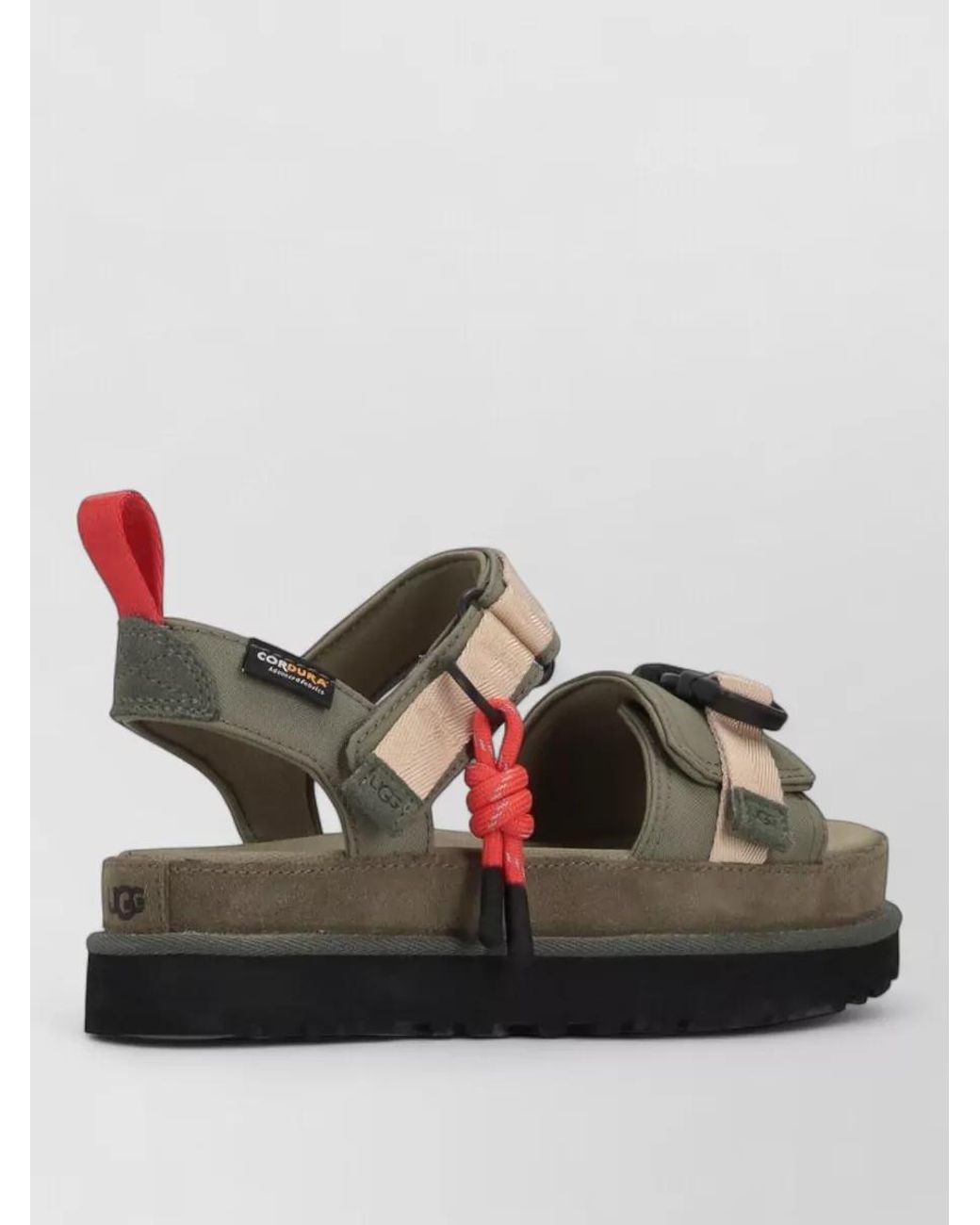 Ugg Black Leather Goldenstar Wildwood Sandals