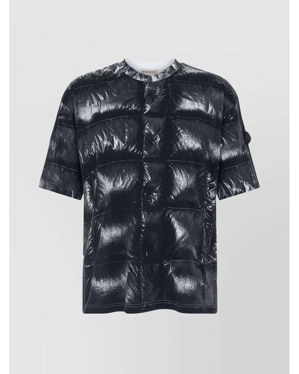 Moncler Genius Black Cotton T-Shirt for men