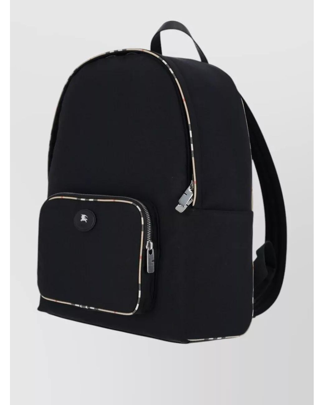 Burberry Black Checked Backpack for men