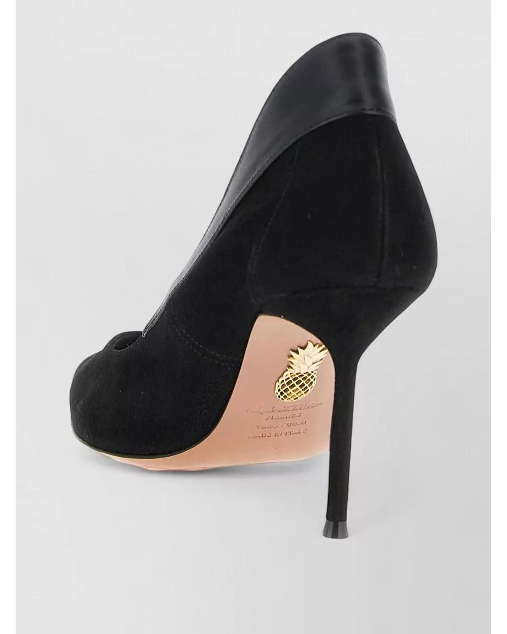 Aquazzura Black Leather Pumps