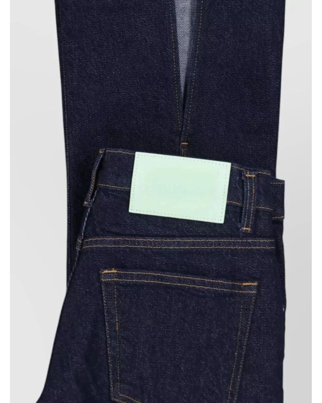 Haikure Blue Denim Mid-Rise Flared Jeans