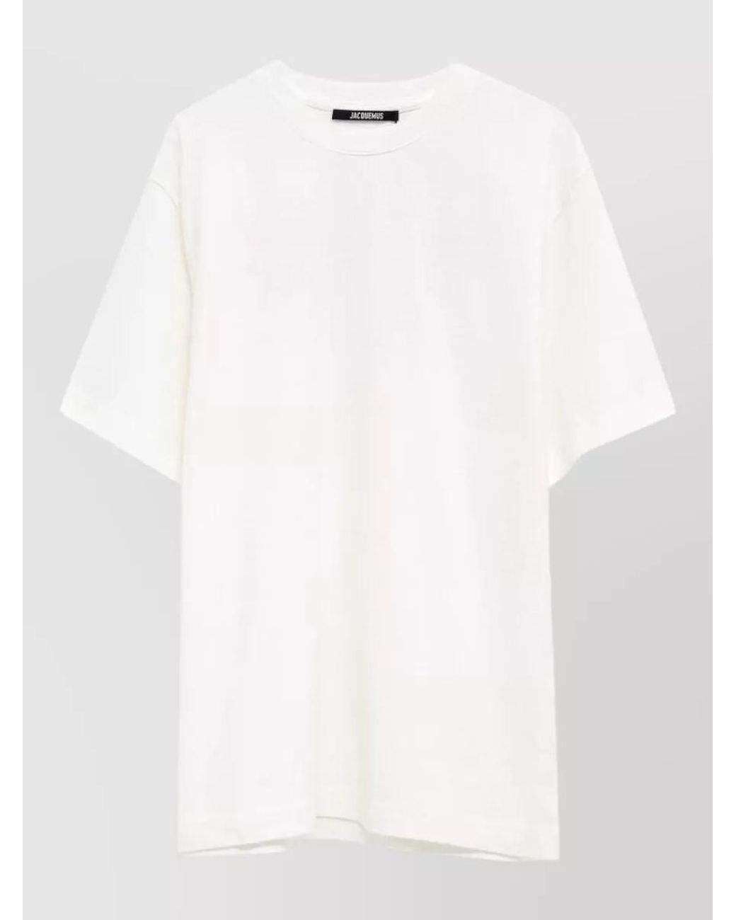 Jacquemus White Cotton Printed Short-Sleeve T-Shirt for men