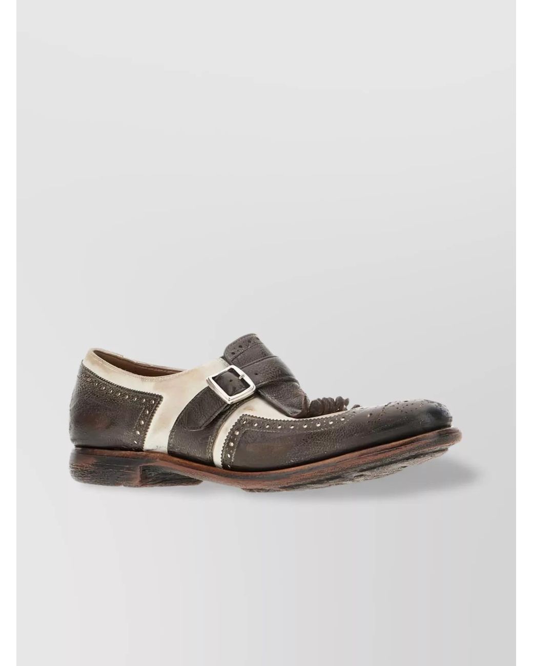Church's Brown Two-Tone Leather Loafers