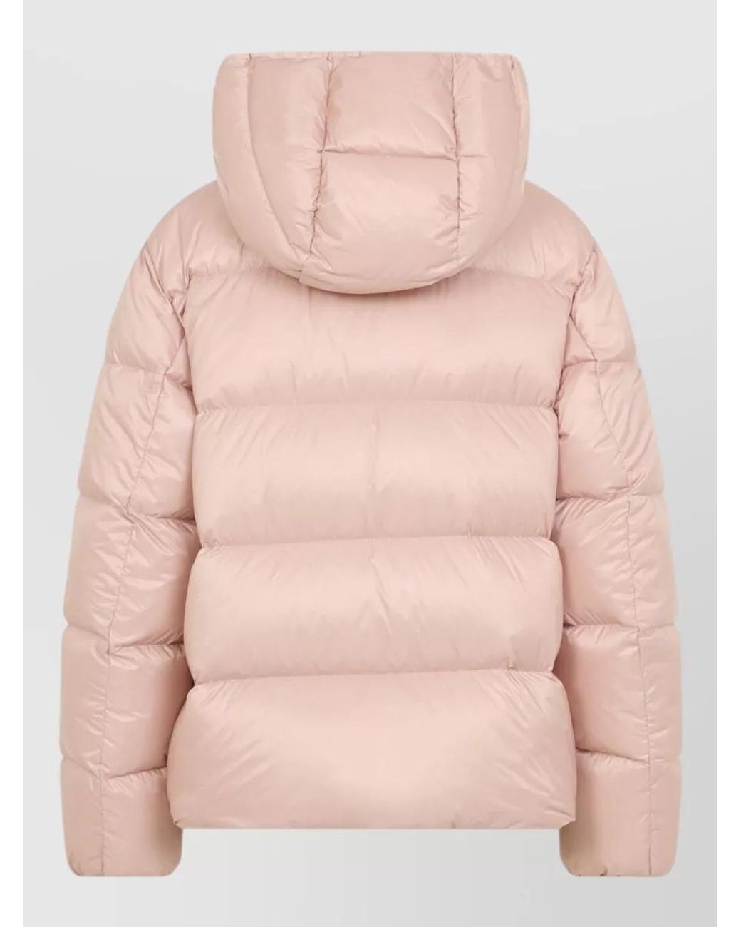 Moncler Pink Down Hooded Short Puffer Jacket