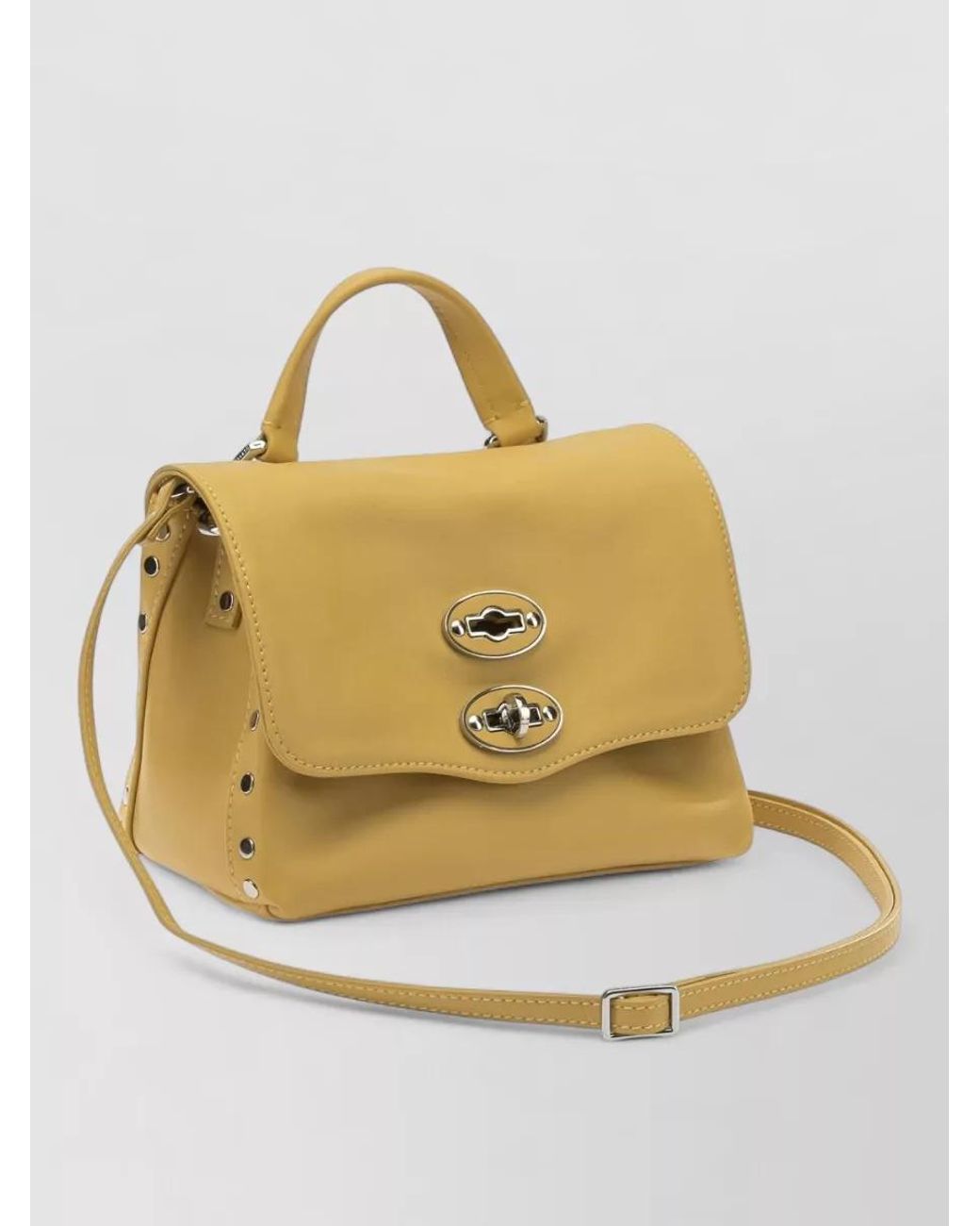 Zanellato Metallic Leather Mini Cross-Body Bag
