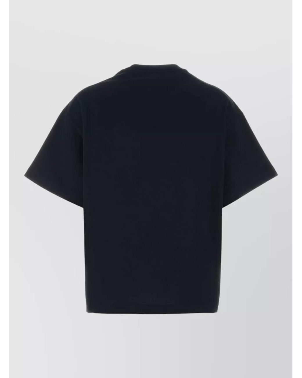 Jil Sander Blue Cotton Logo T-Shirt