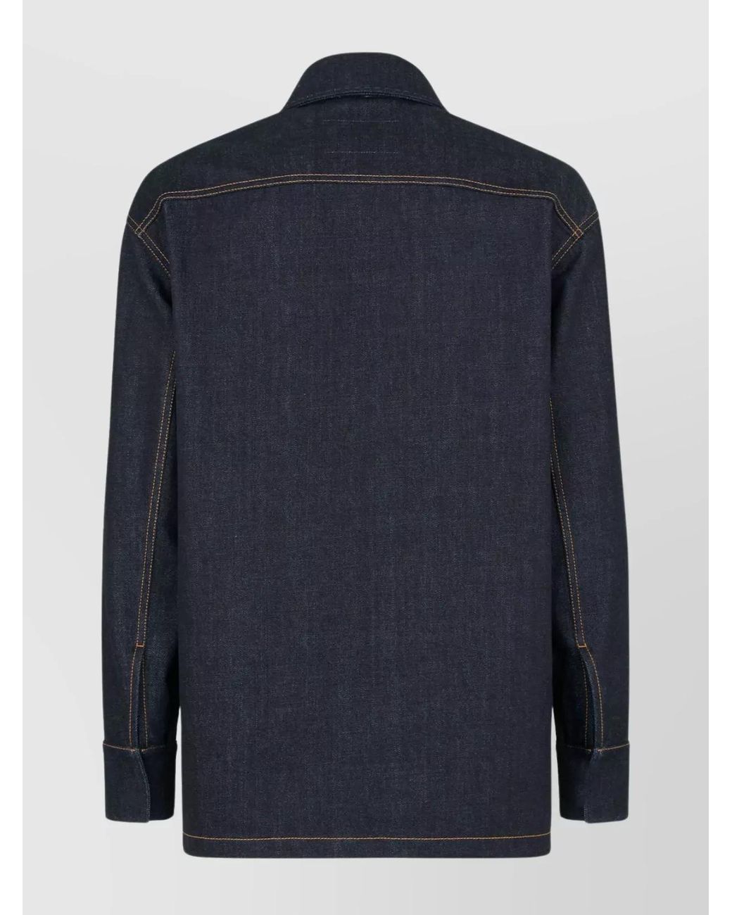 Fendi Blue Denim Shirt Jacket for men