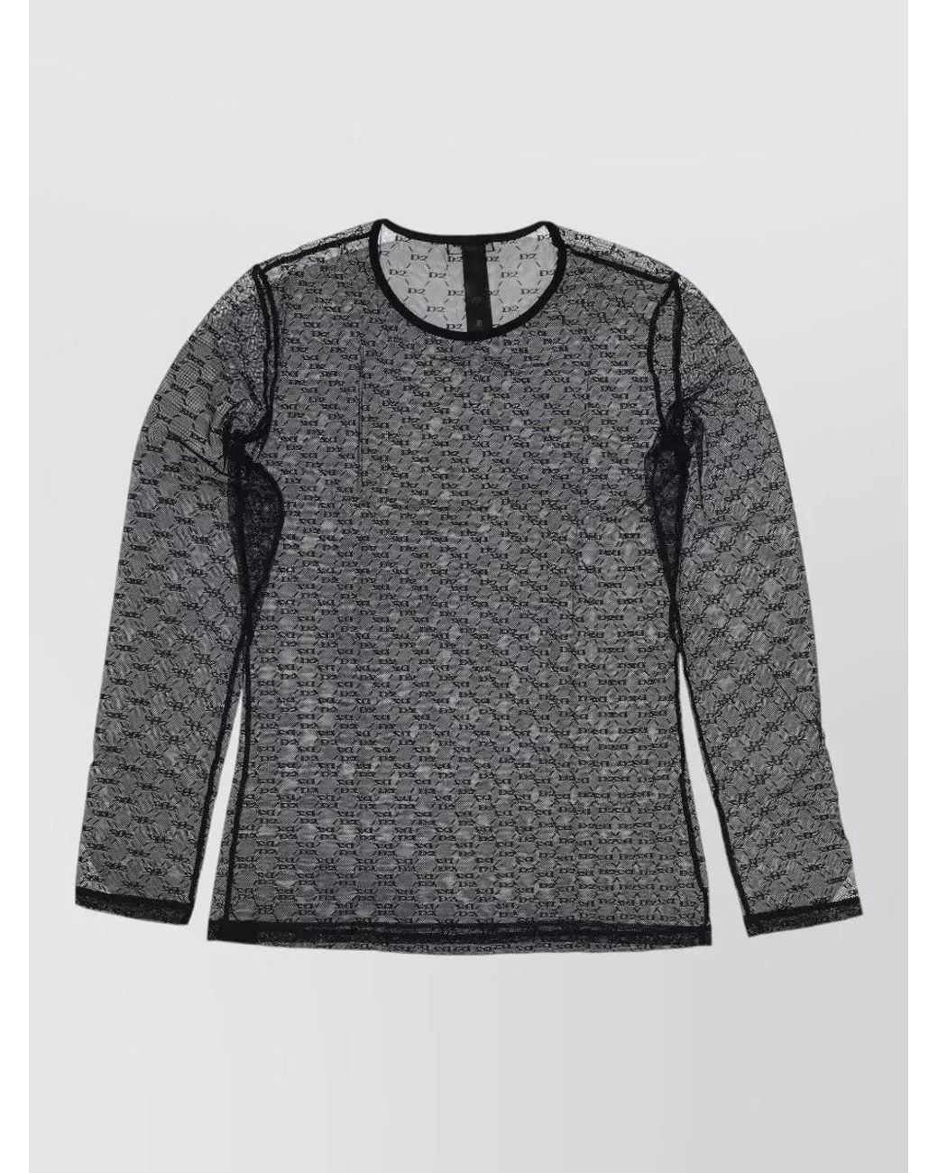DSquared² Gray Long-Sleeve T-Shirt