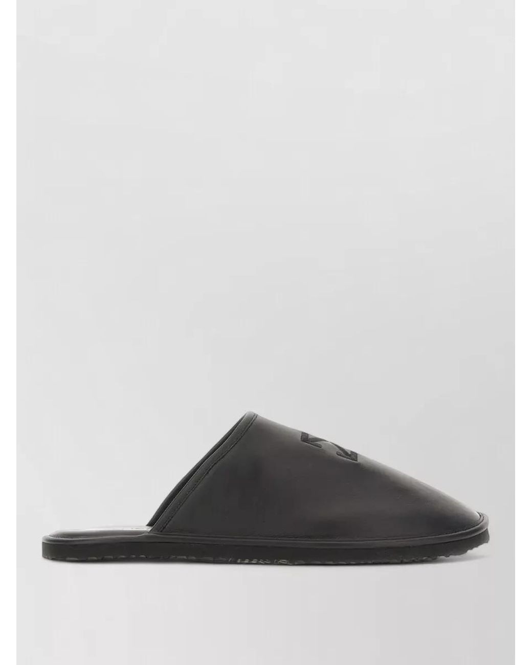 Off-White c/o Virgil Abloh Gray Leather Slides for men
