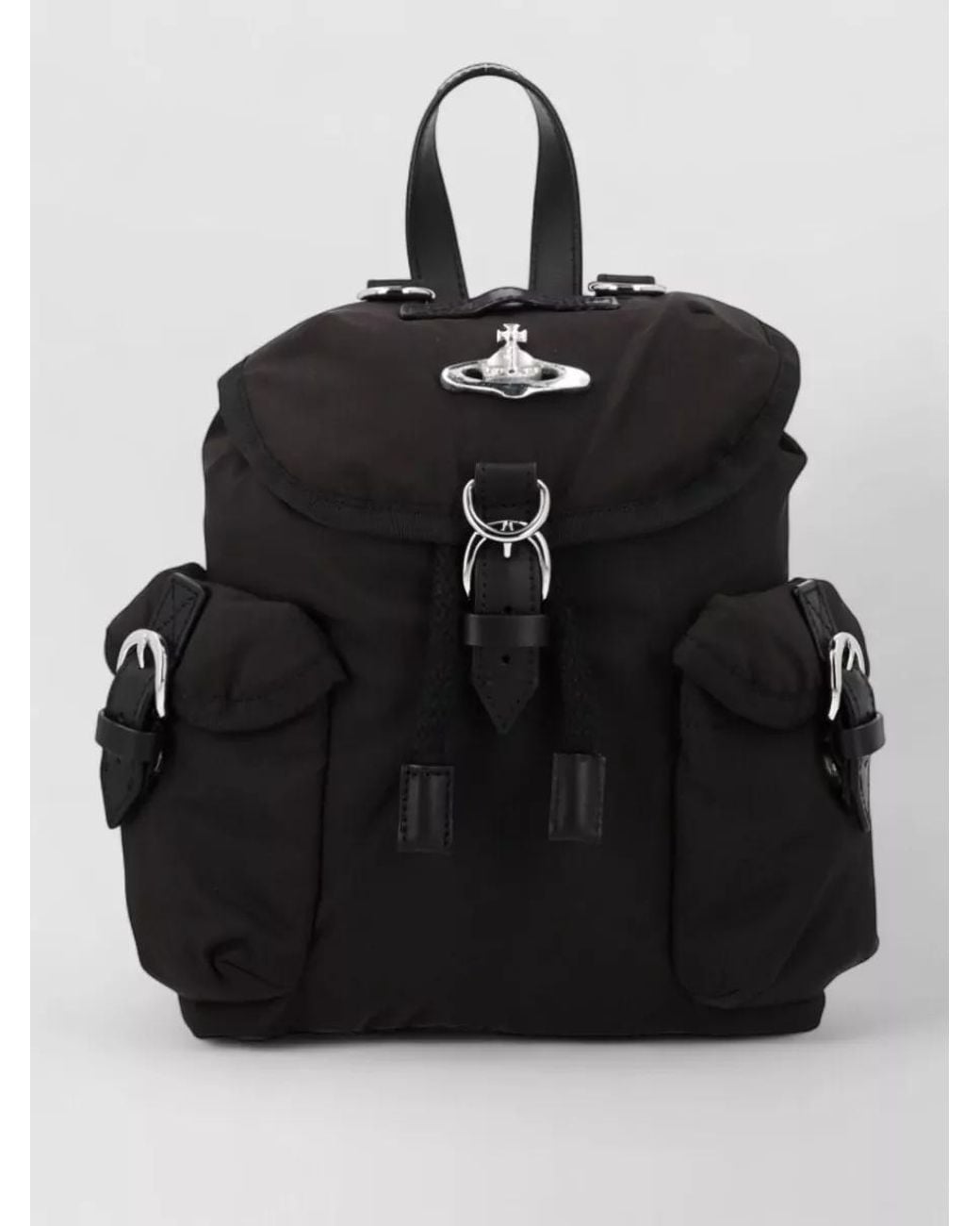 Vivienne Westwood Black Small Polyester Backpack