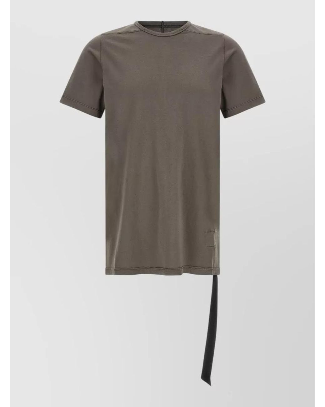 Rick Owens Gray Cotton Level Crew-Neck T-Shirt for men