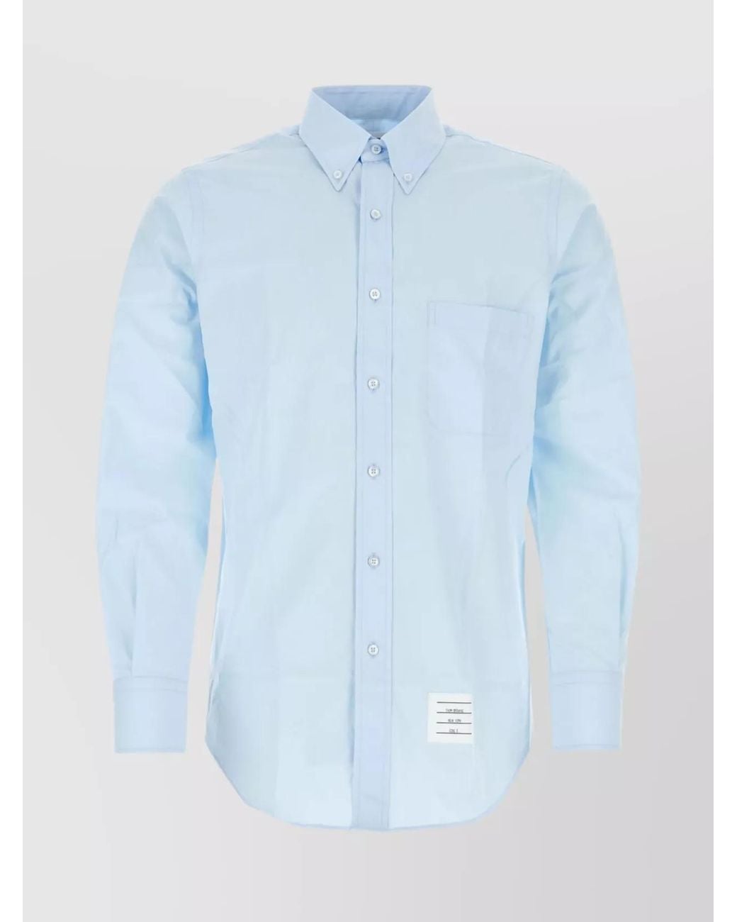 Thom Browne Blue Long-Sleeve Cotton Shirt for men