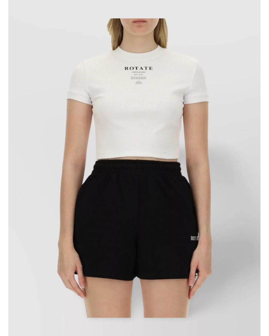 ROTATE BIRGER CHRISTENSEN White Slim-Fit Logo T-Shirt