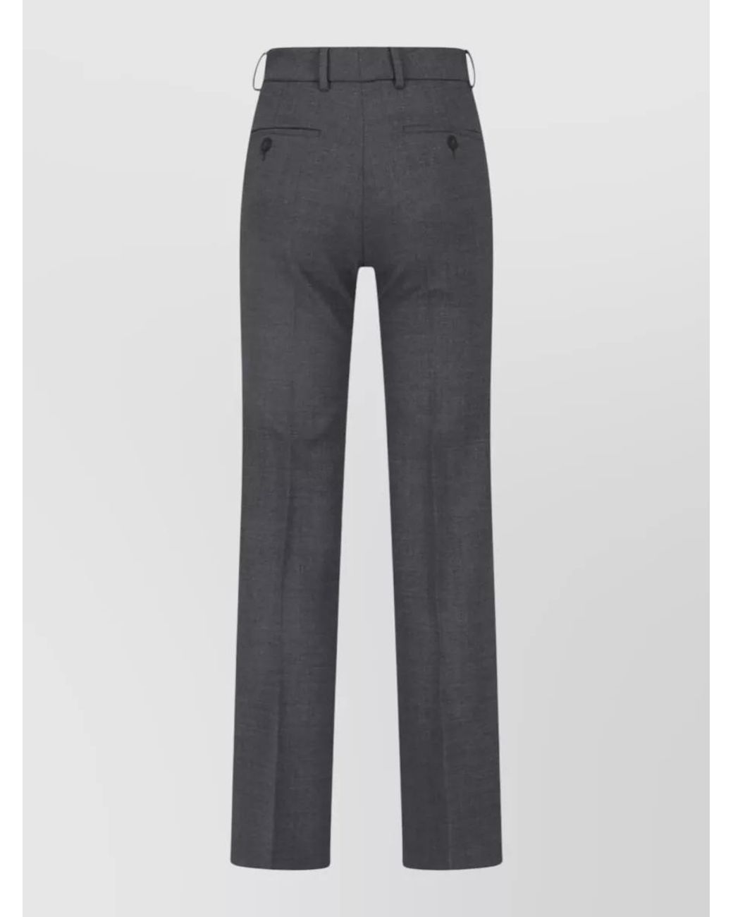 Incotex Gray Straight-Leg Suit Trousers