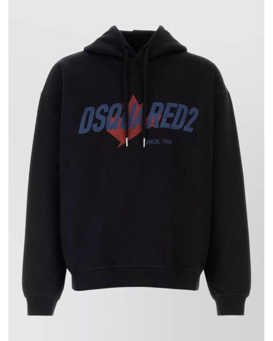 DSquared² Blue Relaxed-Fit Cotton Hoodie for men