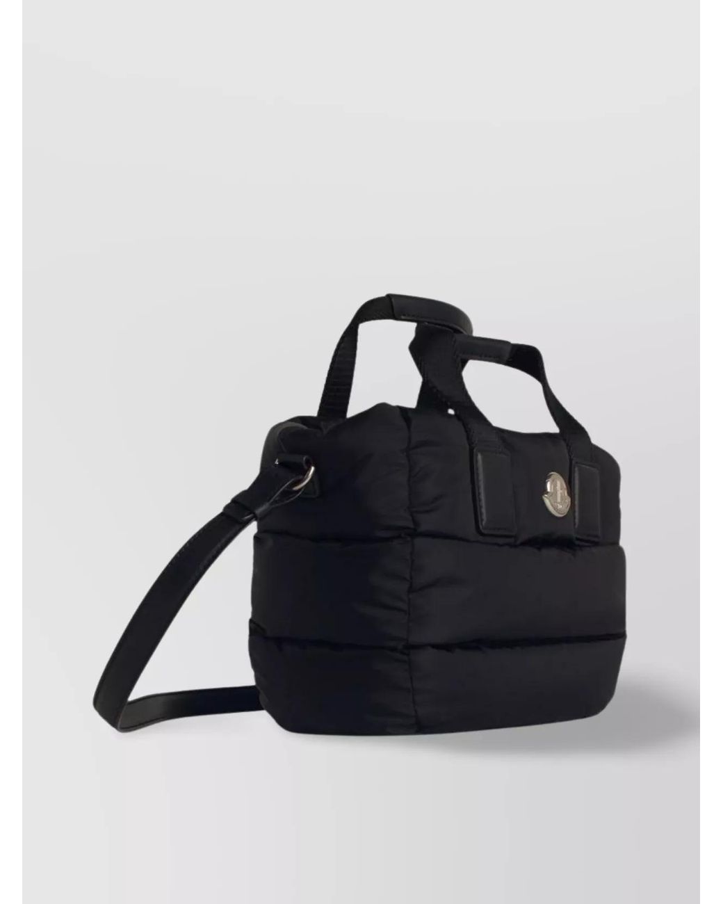 Moncler Blue Caradoc Small Nylon Quilted Tote Bag