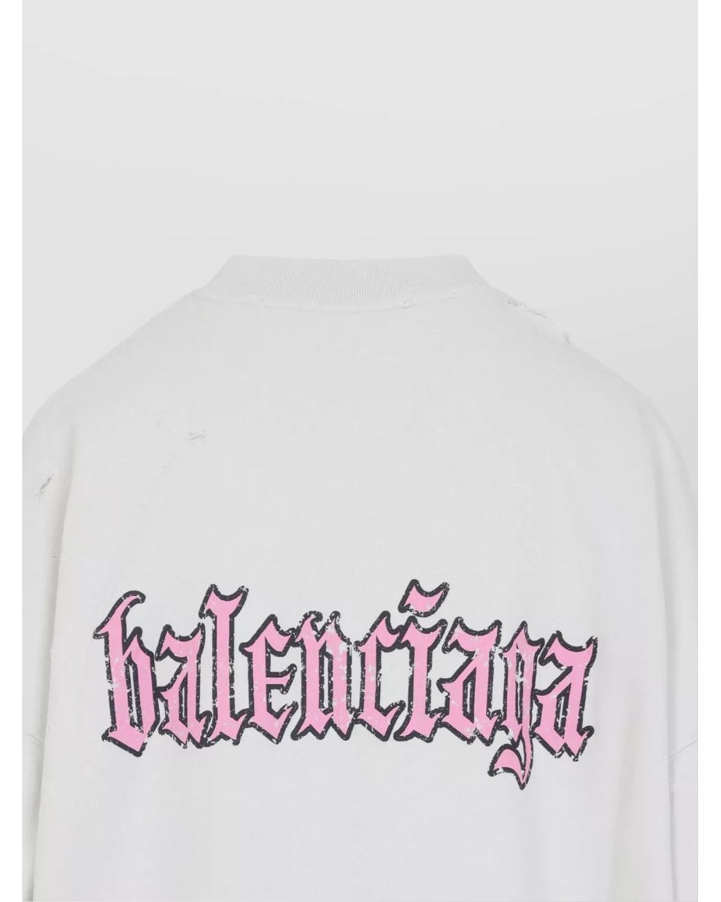 Balenciaga Gray Cotton Logo-Print Mini Dress