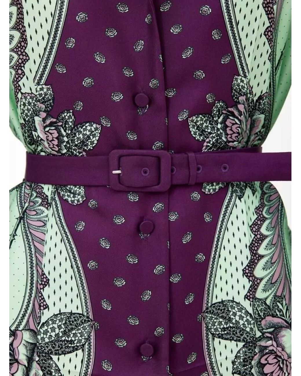 Gucci Purple Silk Printed Shirt