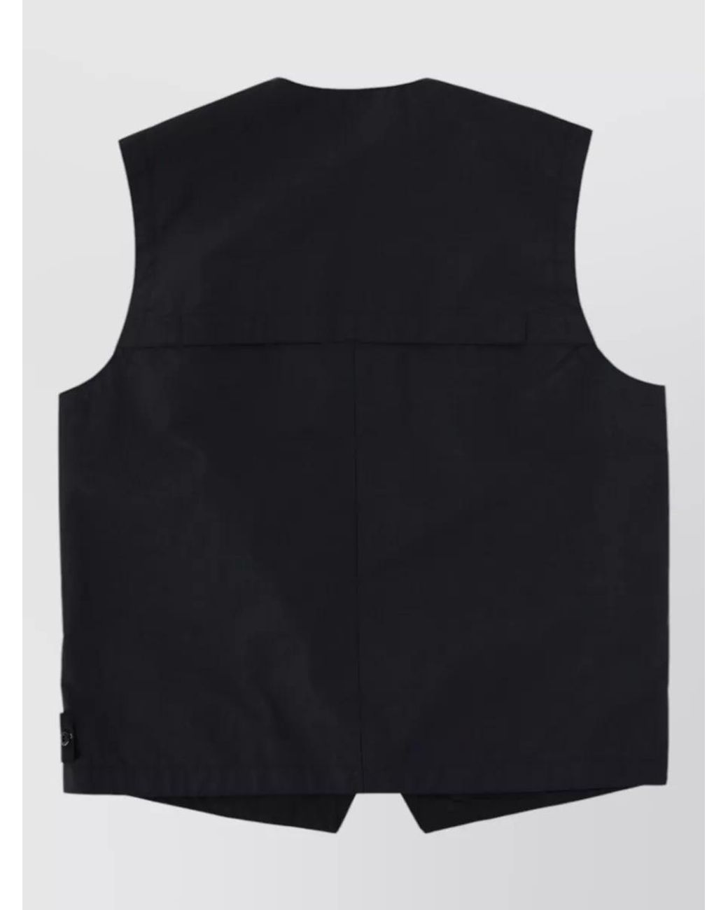 Stone Island Black Polyester Vest for men