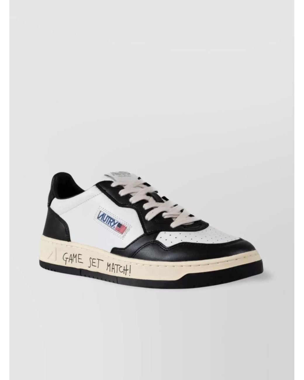 Autry Metallic Leather Low-Top Sneakers for men