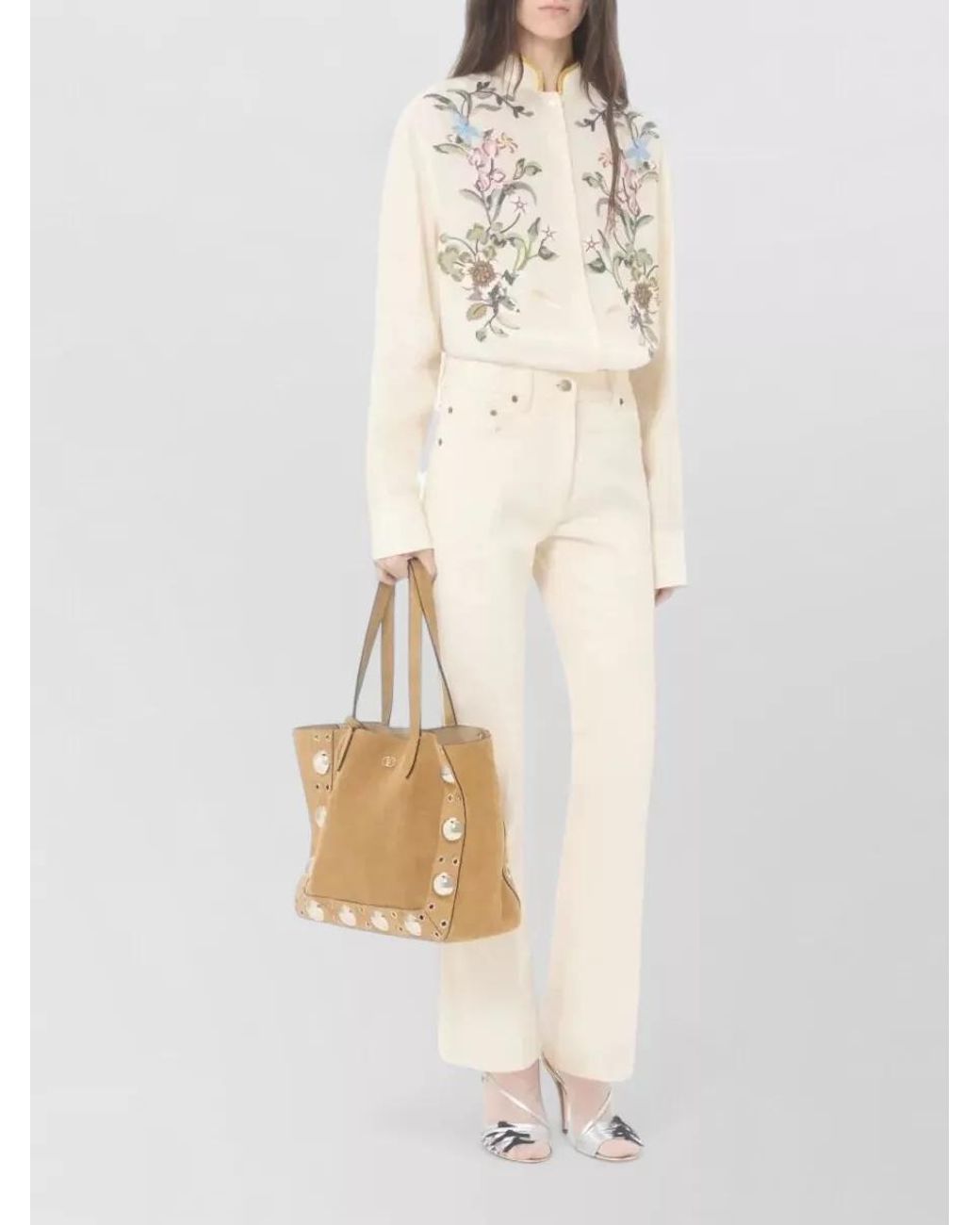 Valentino Garavani Natural Denim Flared Jeans