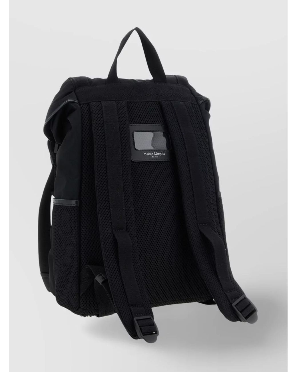 Maison Margiela Black Technical Medium Backpack for men