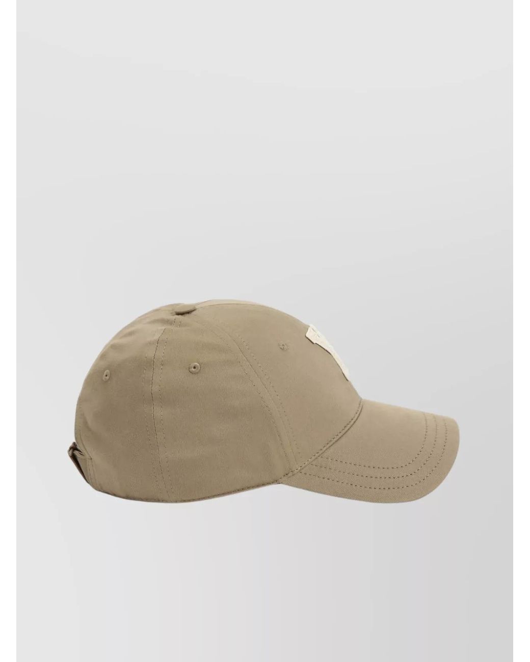 Saint Laurent Natural Cotton Logo Baseball Cap for men
