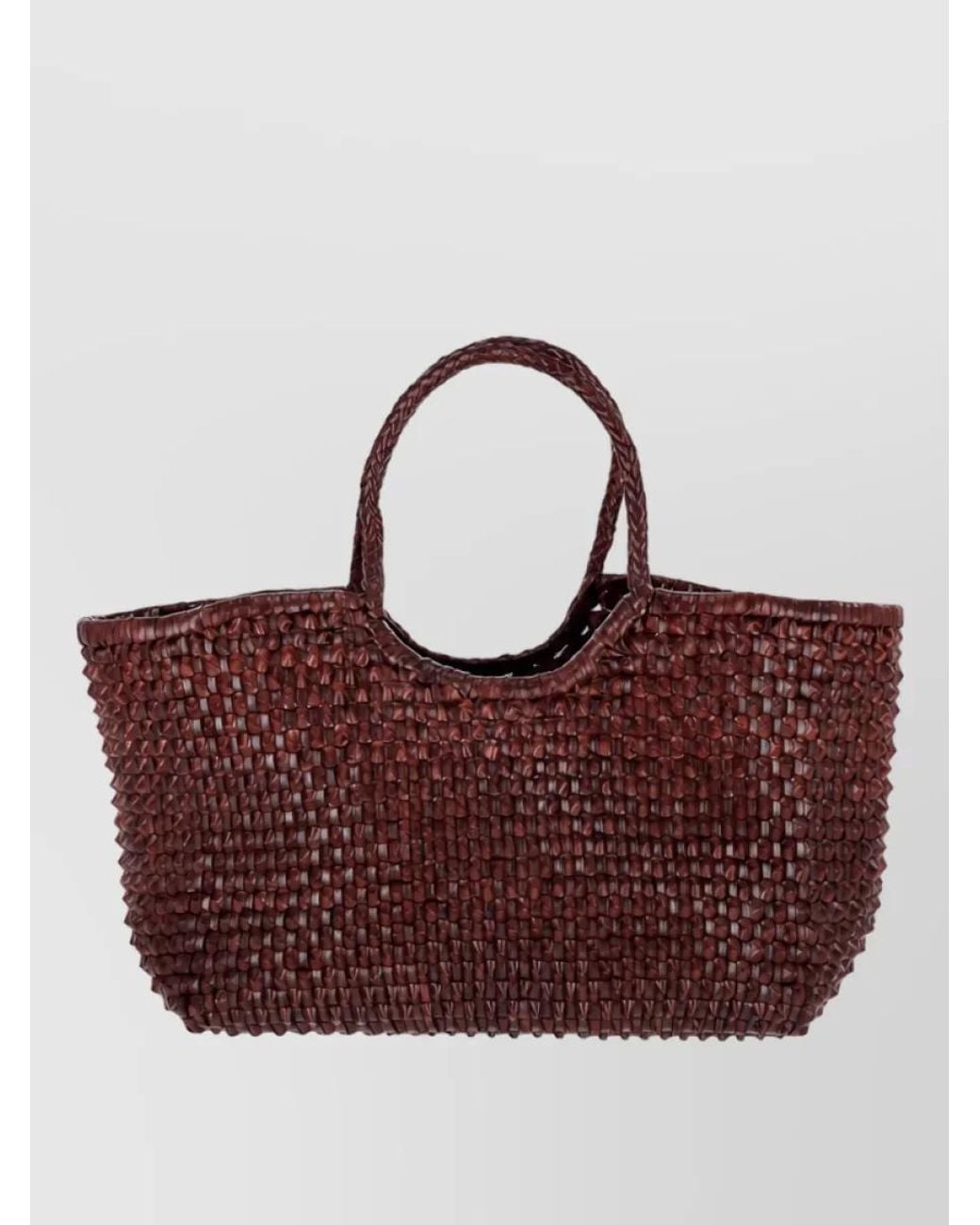 Dragon Diffusion Red Nantucket Big Leather Beach Bag