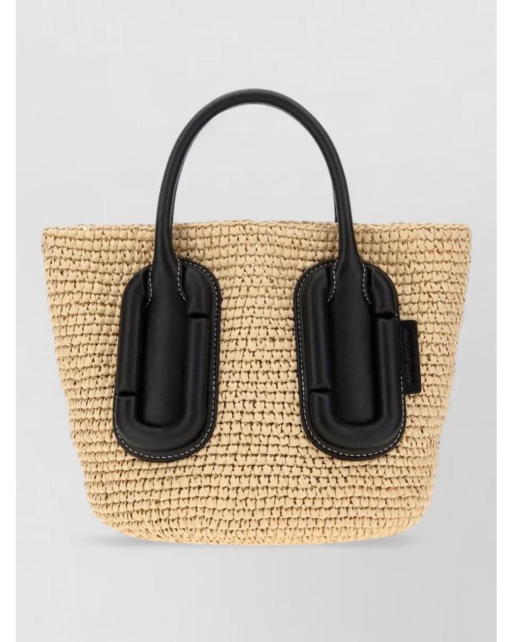 Marc Jacobs Black The Small Tote Bag Straw Tote Bag