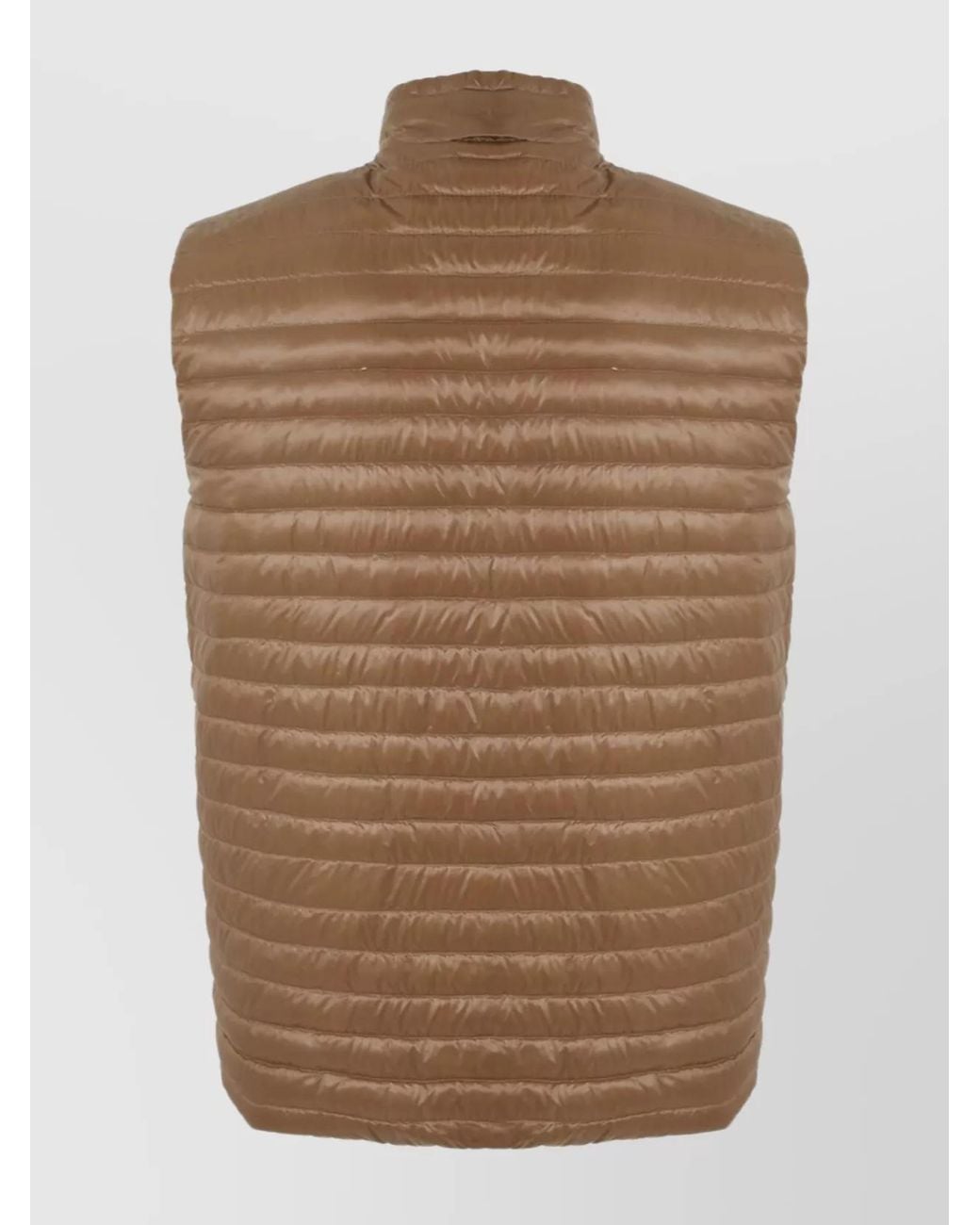 Herno Brown Nylon Reversible Gilet for men
