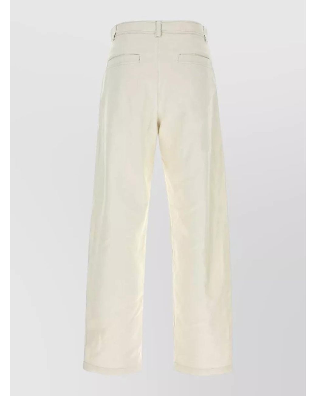 A.P.C. White Straight-Leg Trousers for men