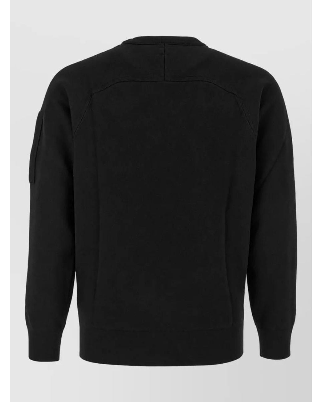 C P Company Black Wool Knit Vest for men