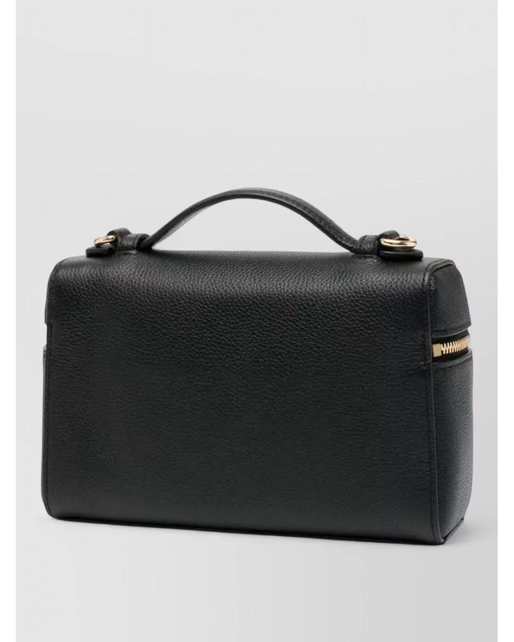 Tory Burch Black Romy Leather Mini Shoulder Bag