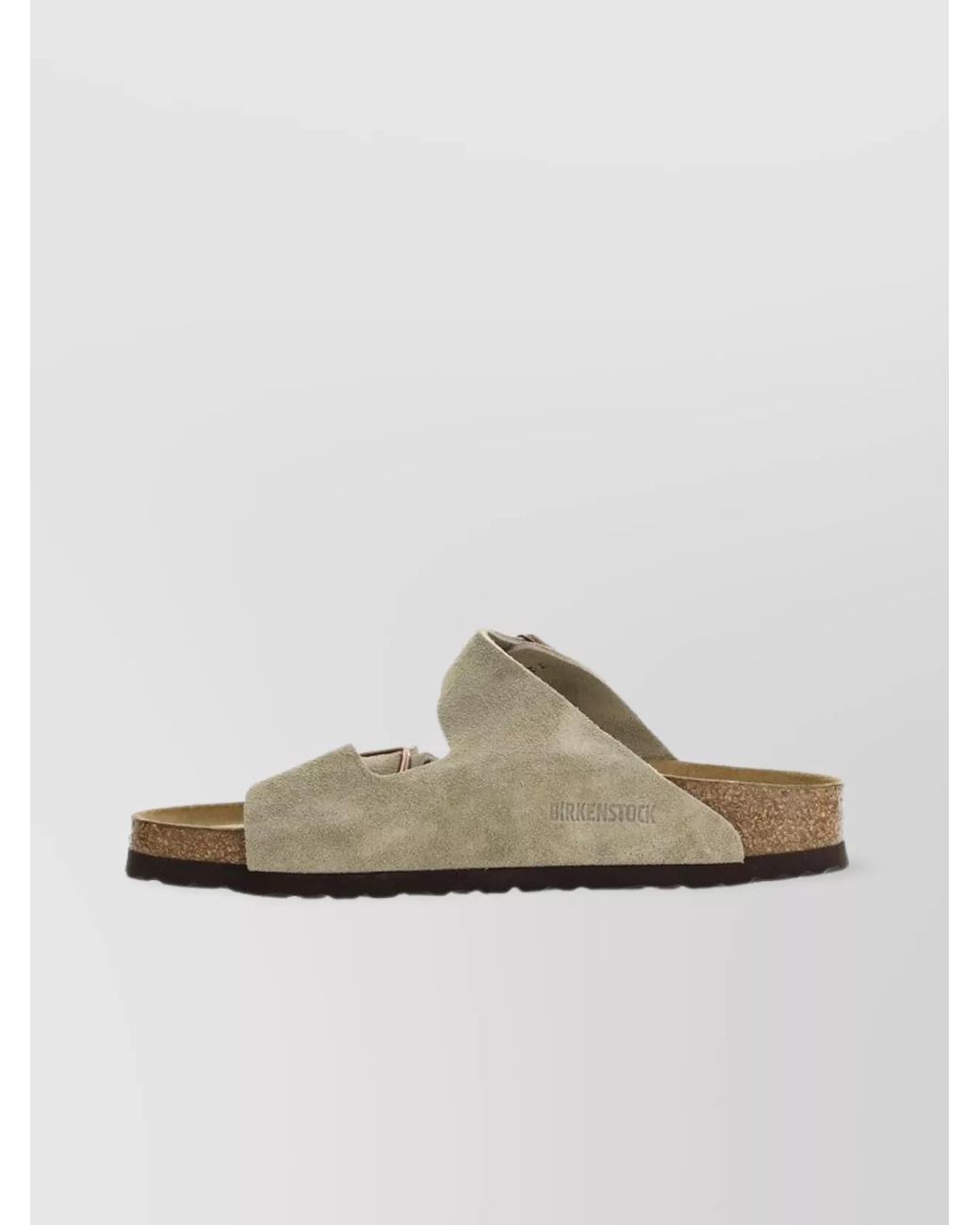 Birkenstock Natural Suede Leather Arizona Sandals for men