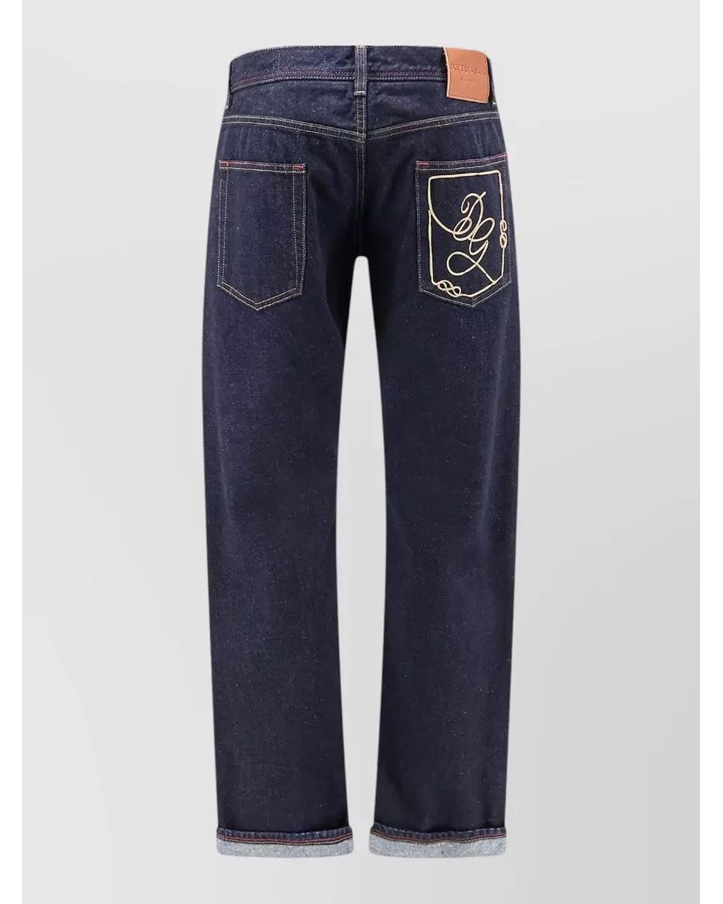 Dolce & Gabbana Blue Straight-Leg Denim Jeans for men