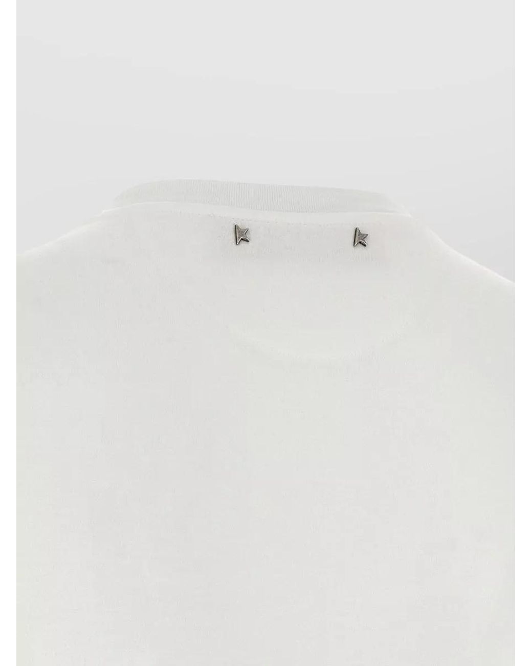 Golden Goose Deluxe Brand White Lyocell Journey Printed Short-Sleeve T-Shirt for men