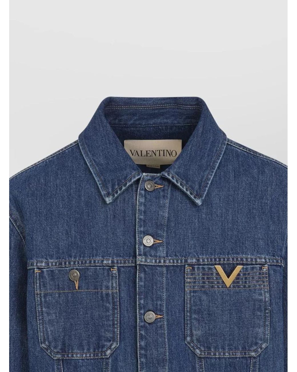Valentino Blue Denim Jacket for men