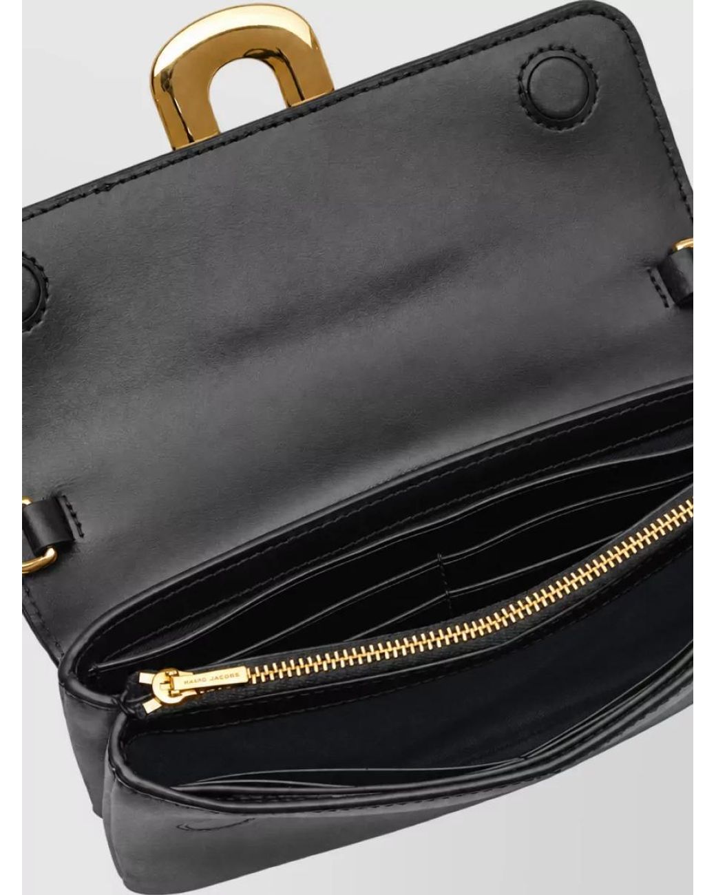 Marc Jacobs Black Clutch Leather Cross-Body Bag