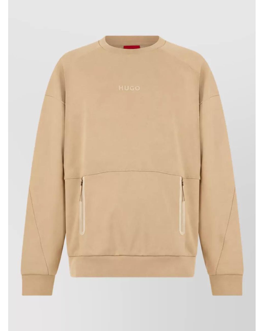 Boss Natural Regular-Fit Sweatshirt for men